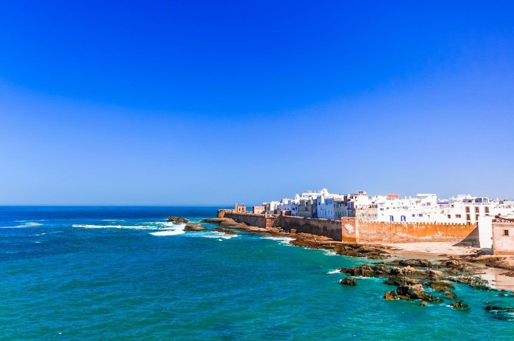 The medina overlooking the ocean in Essaouira