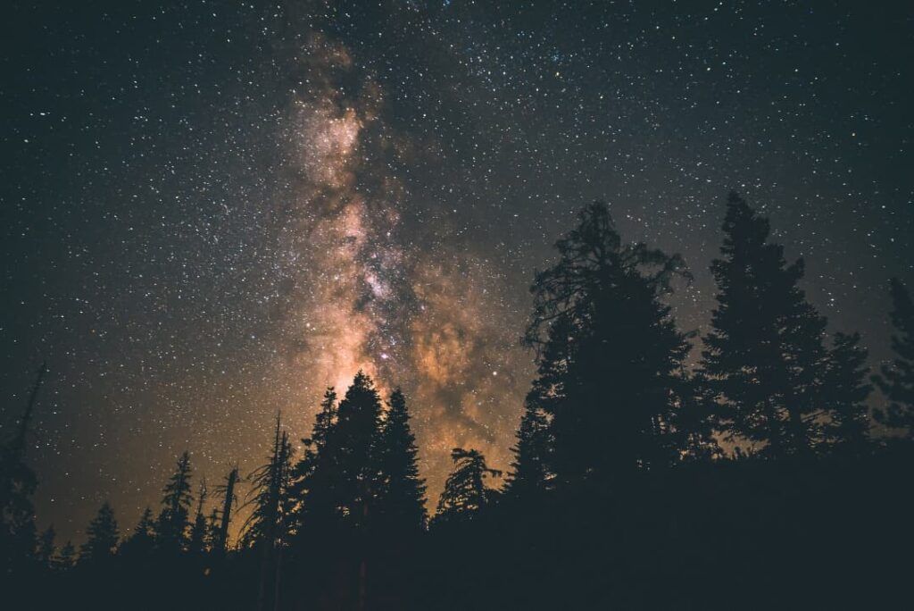 starry sky stars of Yosemite