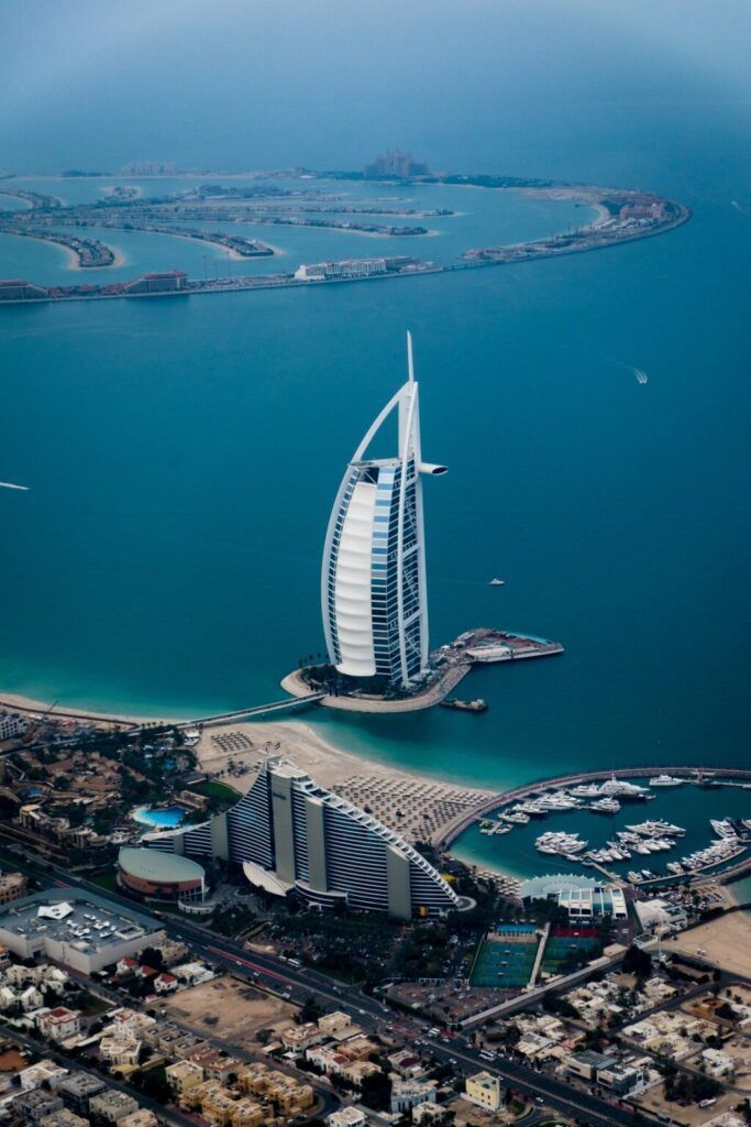 The 'sail' of the Burj al Arab in Dubai