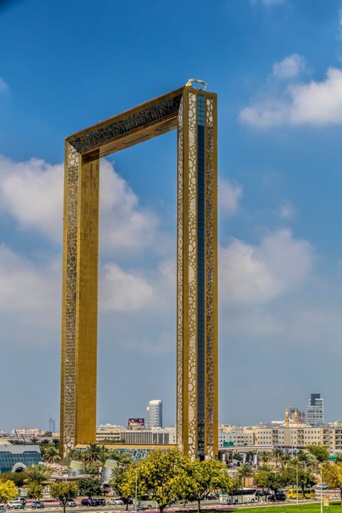 The huge Dubai Frame
