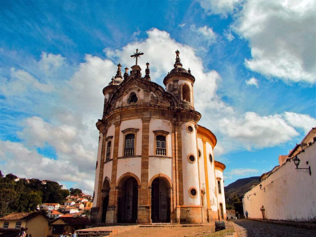 A view of the town of Ouro Preto