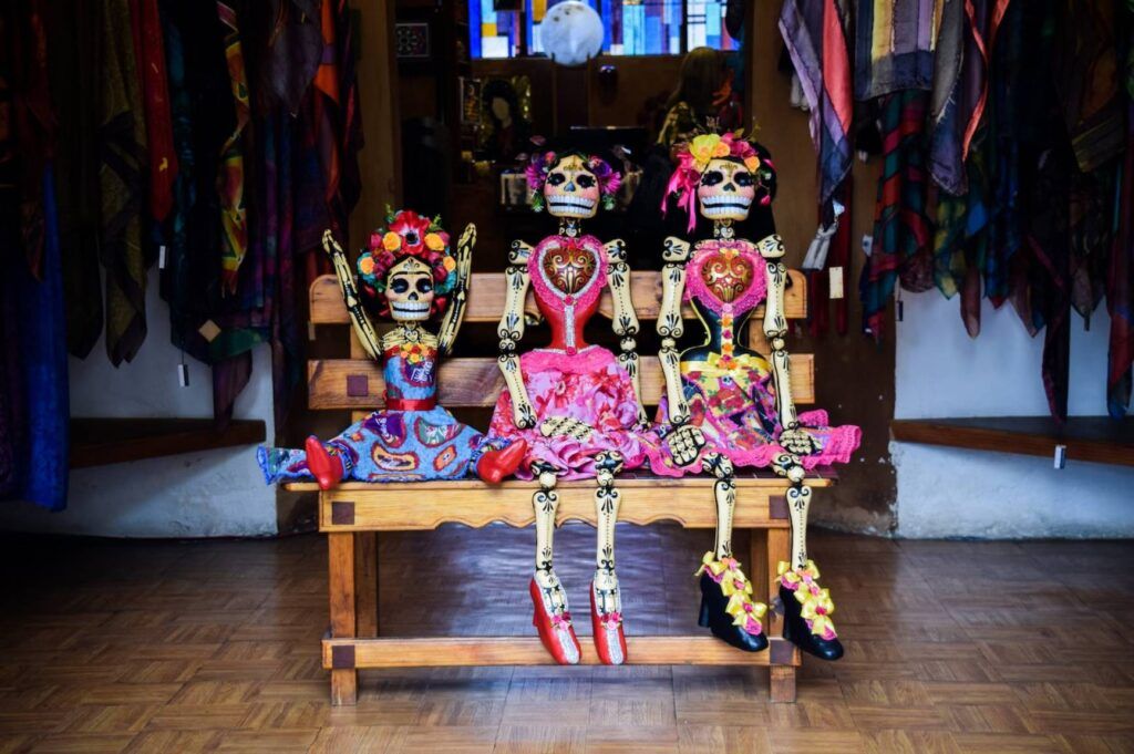 Typical dolls for Dia de los muertos, Mexico