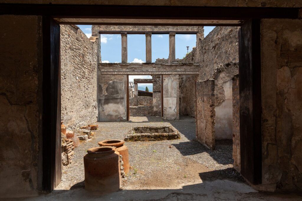 The ruins of Pompeii.