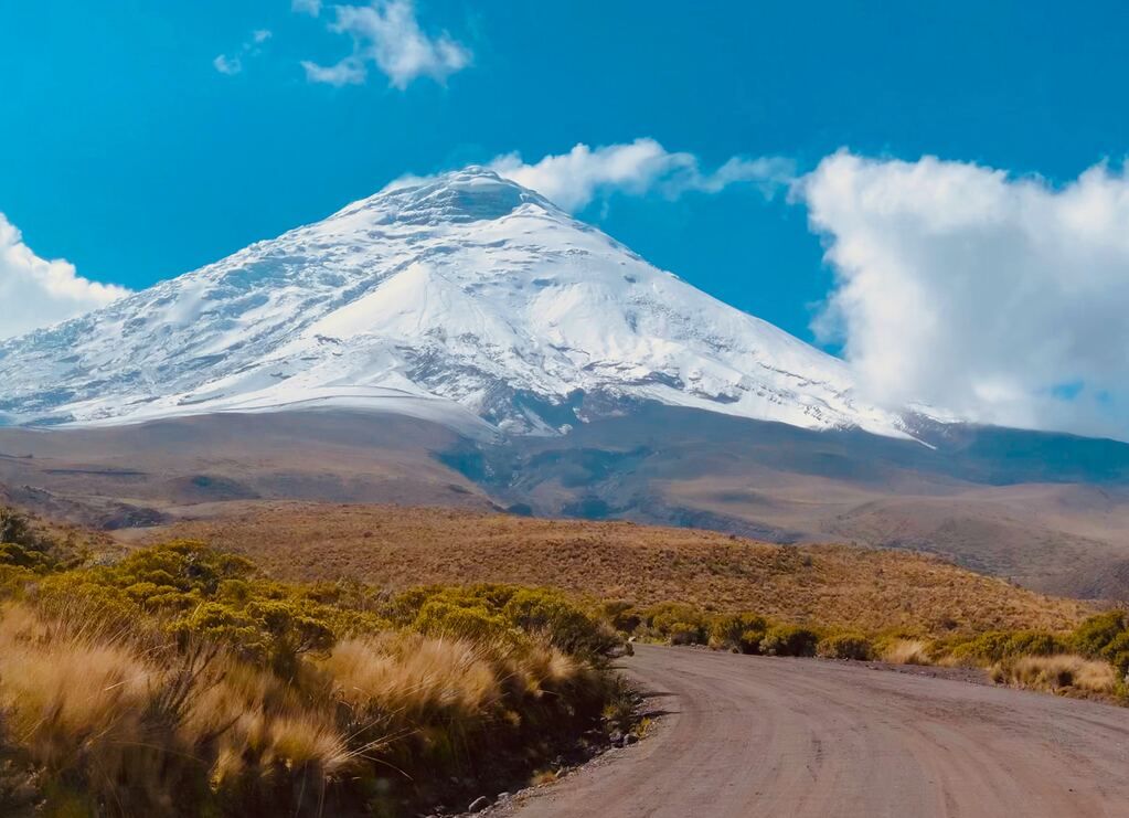 A view of Cotopaxi, Stratovolcano in Ecuado.