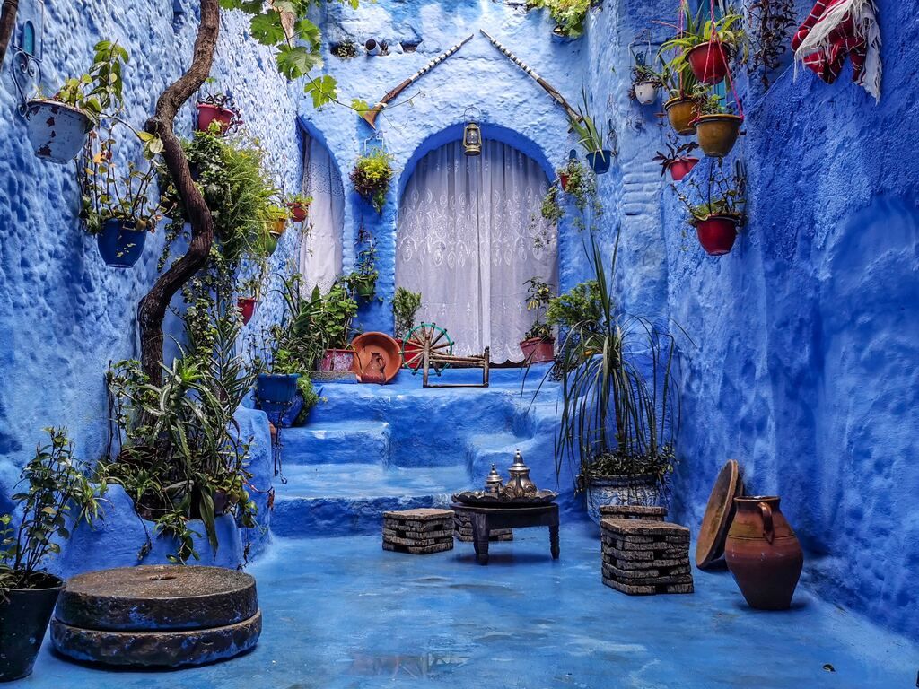 Chefchaouen, the blue city of Morocco.