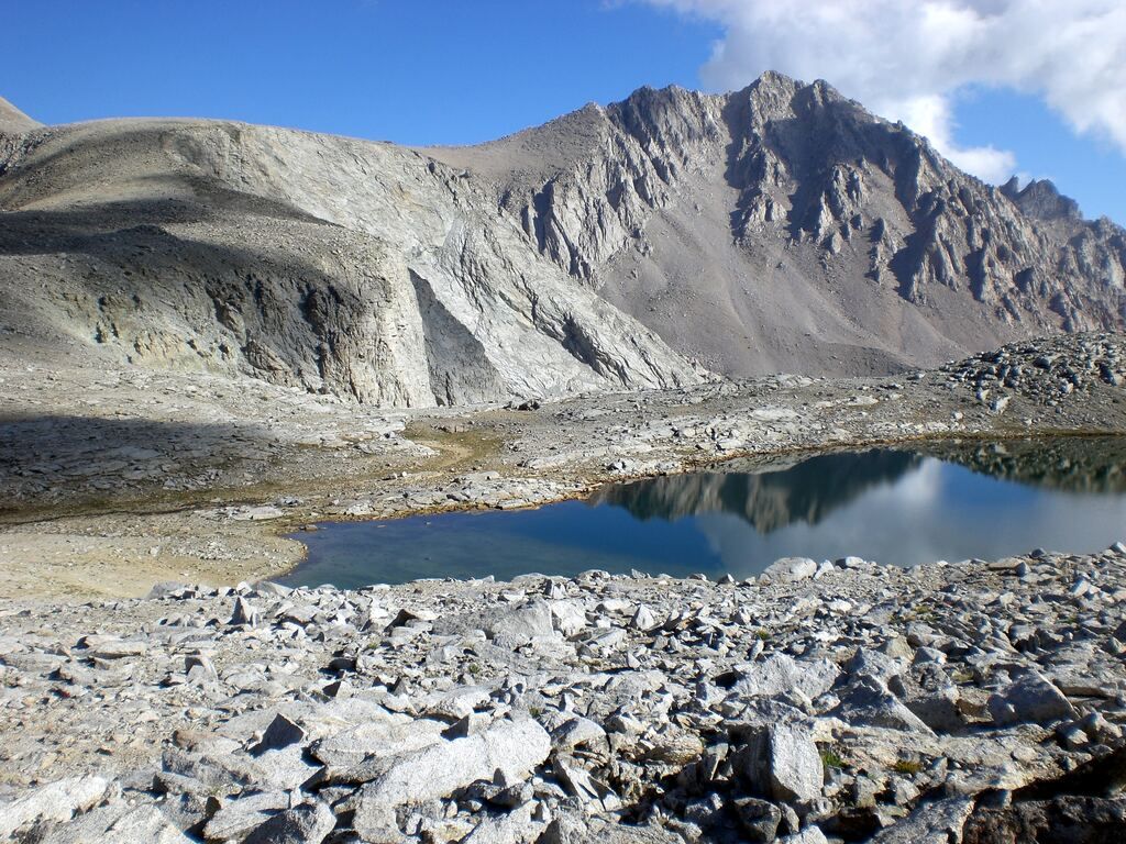 Image among the rocky mountains of Halla Mountain.