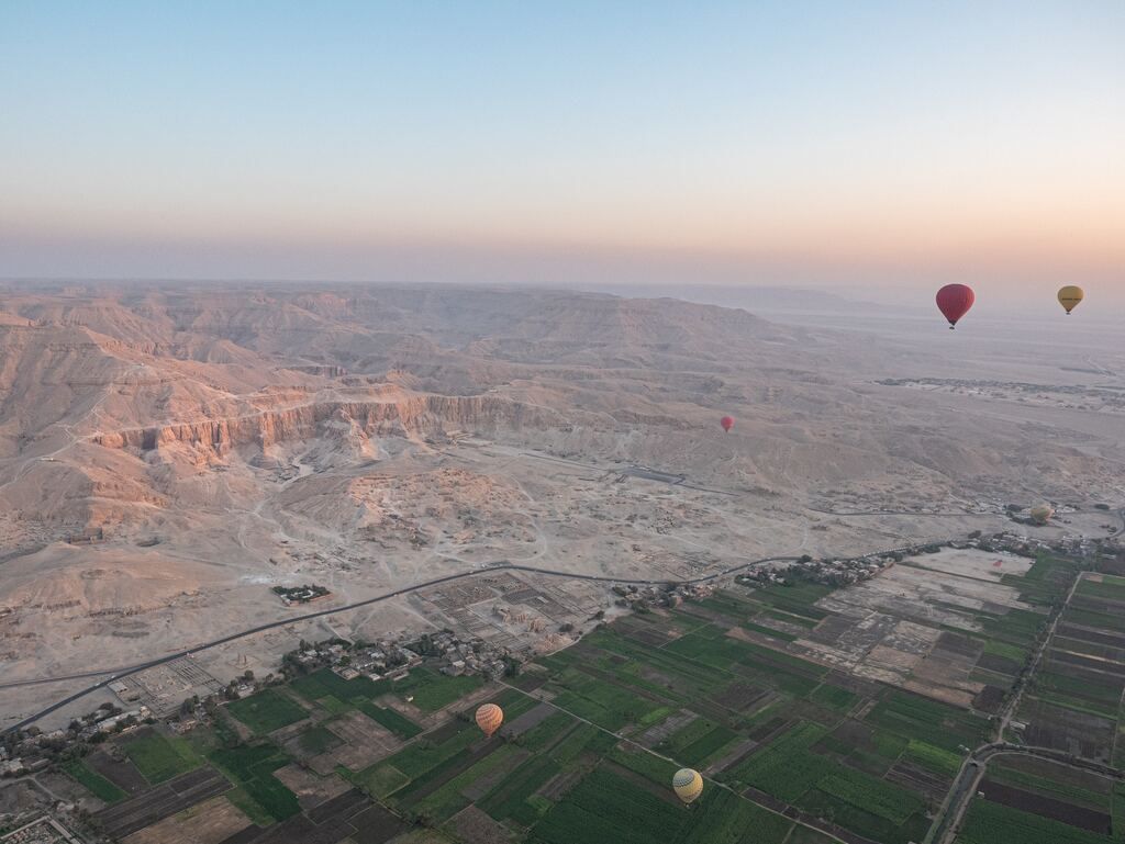 Balloons in the sky The Valley of the Kings.