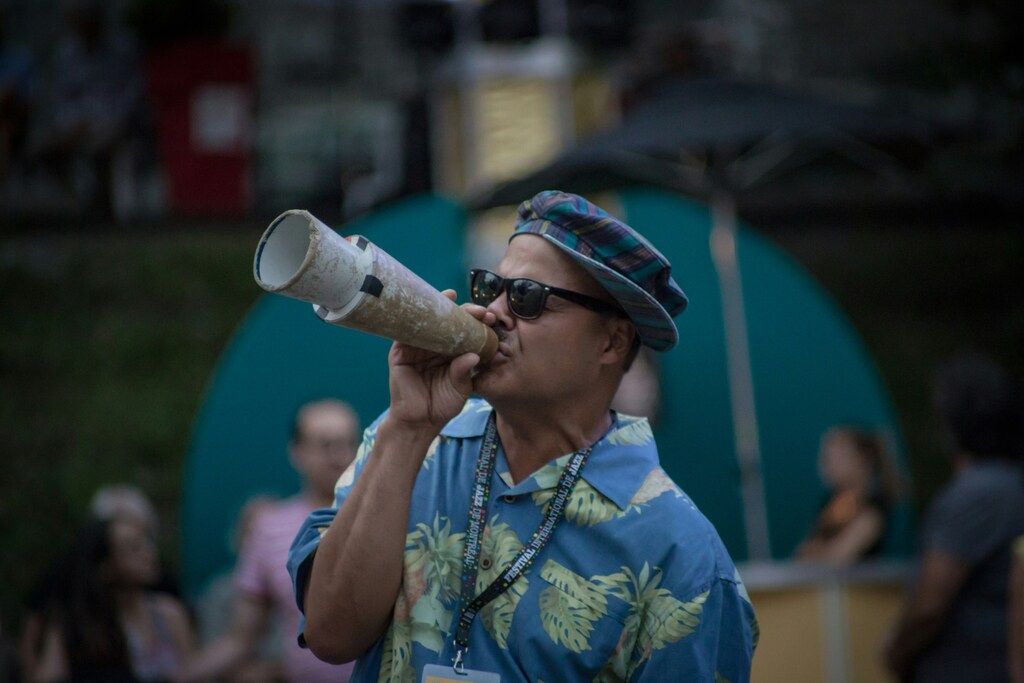 Artist performing at the Montreal Jazz Festival