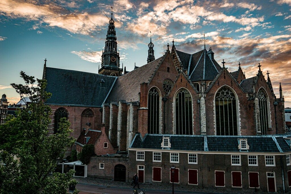 Exterior view of the Oude Kerk