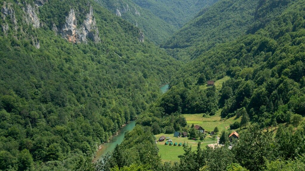 Scenic view of Durmitor National Park in Montenegro