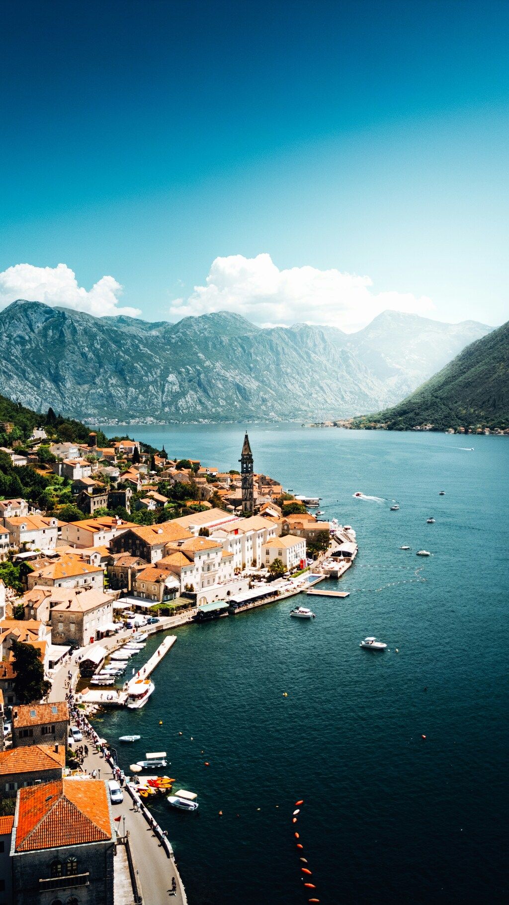 Picturesque view of Perast, Montenegro