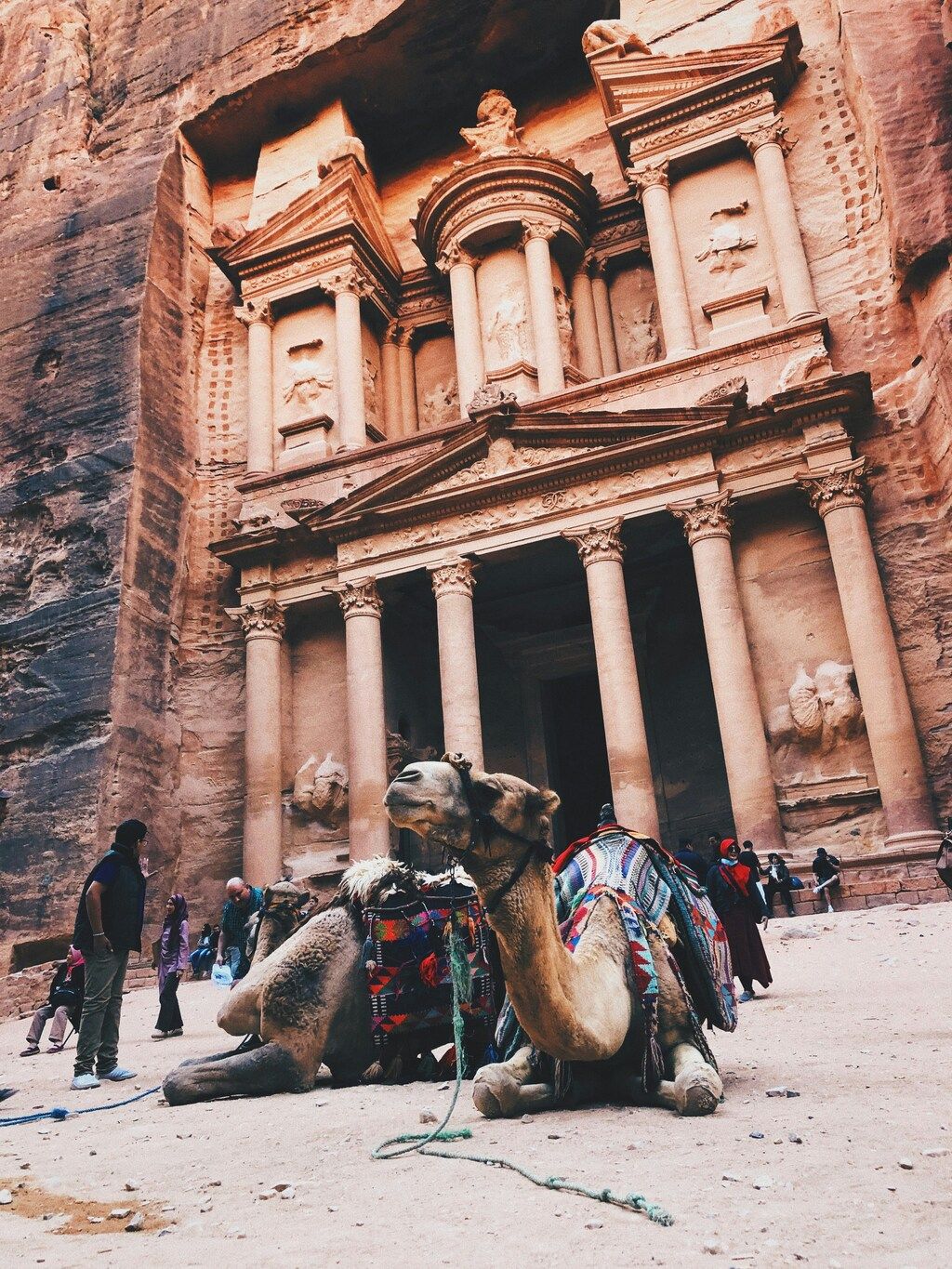 the iconic Treasury of Petra, Jordan
