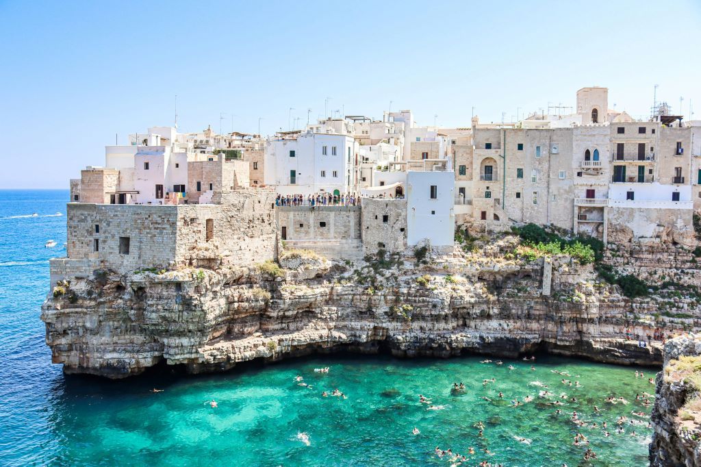 The stunning coastal town of Polignano a Mare