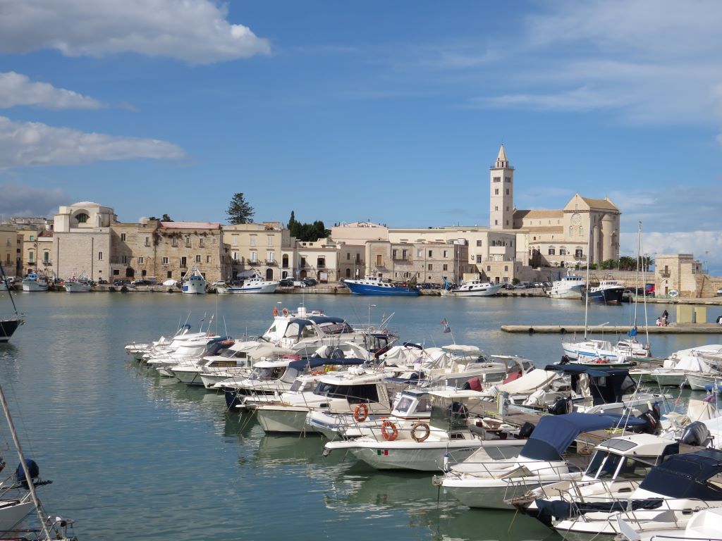 The picturesque harbor of Trani