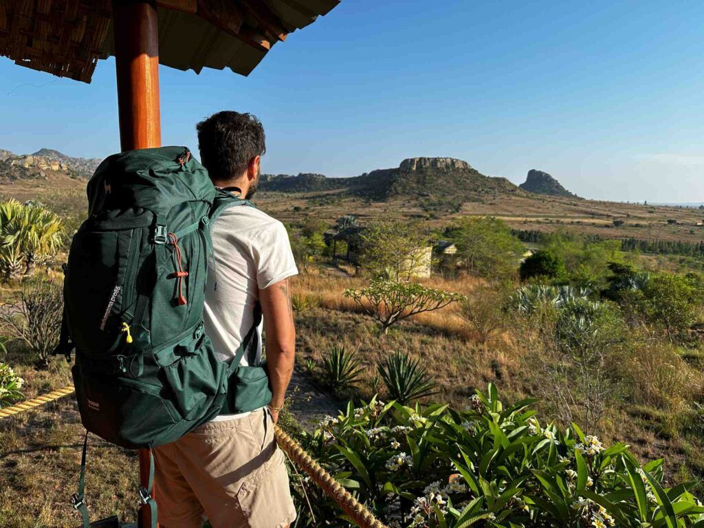 The WeRoad Ferrino backpack in Madagascar.